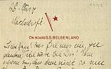 A letter written by Albert and Elsa Einstein to his sister Maja Winteler-Einstein on March 28, 1933. (Nate D. Sanders Auctions)