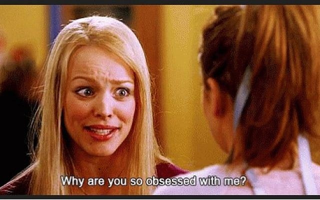'Why are you so obsessed with me?' GIF. (Screen capture: Twitter) 'Why are you so obsessed with me?' GIF. (Screen capture: Twitter)