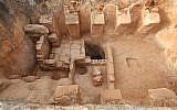 Ancient Byzantine-era winepress discovered in Zippori National Park. (Zvika Tzuk/National Parks Authority)