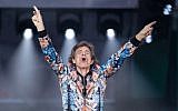 Mick Jagger of The Rolling Stones performs at a concert at Mercedes Benz-Arena in Stuttgart, southern Germany, on June 30, 2018, as part of their "No Filter" tour. ( AFP PHOTO / dpa / Sebastian Gollnow)