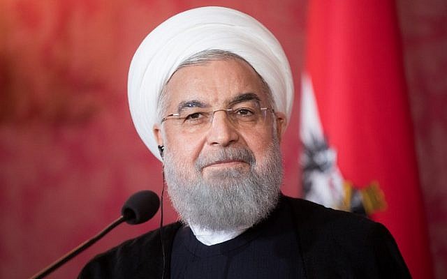 Iranian President Hassan Rouhani at the Hofburg Palace in Vienna on July 4, 2018. APA/GEORG HOCHMUTH/AFP) Iranian President Hassan Rouhani at the Hofburg Palace in Vienna on July 4, 2018. APA/GEORG HOCHMUTH/AFP)