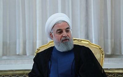 A handout picture provided by the Iranian presidency shows Iranian president Hassan Rouhani during a meeting in Tehran on July 14, 2018. (IRANIAN PRESIDENCY/AFP)