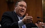 US Secretary of State Mike Pompeo testifies during a hearing before Senate Foreign Relations Committee July 25, 2018 on Capitol Hill in Washington, DC. (Alex Wong/Getty Images/AFP)