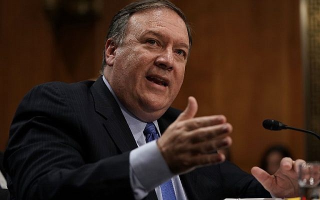 US Secretary of State Mike Pompeo testifies during a hearing before Senate Foreign Relations Committee July 25, 2018 on Capitol Hill in Washington, DC. (Alex Wong/Getty Images/AFP) US Secretary of State Mike Pompeo testifies during a hearing before Senate Foreign Relations Committee July 25, 2018 on Capitol Hill in Washington, DC. (Alex Wong/Getty Images/AFP)