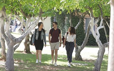 Students from different countries and different faculties at the campus