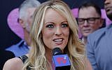 Stormy Daniels speaks during a ceremony in West Hollywood, California, May 23, 2018. (AP/Ringo H.W. Chiu)