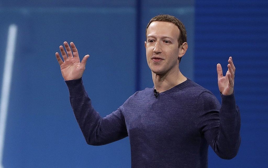 Facebook CEO Mark Zuckerberg makes the keynote address at F8, Facebook's developer conference in San Jose, California, May 1, 2018. (Marcio Jose Sanchez/AP) Facebook CEO Mark Zuckerberg makes the keynote address at F8, Facebook's developer conference in San Jose, California, May 1, 2018. (Marcio Jose Sanchez/AP)