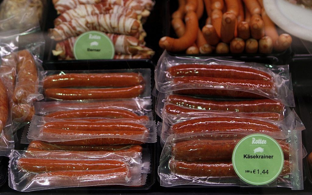 In this photo taken Thursday, April 19, 2012, sausages are displayed in a butcher shop in Klagenfurt, in the southern Austrian province of Carinthia. (AP/Darko Bandic) In this photo taken Thursday, April 19, 2012, sausages are displayed in a butcher shop in Klagenfurt, in the southern Austrian province of Carinthia. (AP/Darko Bandic)
