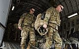 In this image provided by the US Air Force, a C-17 Globemaster III, assigned to the 816th Expeditionary Airlift Squadron, conducts combat airlift operations for US and Coalition forces in Iraq and Syria on April 13, 2018. (Tech. Sgt. Gregory Brook, US Air Force via AP)