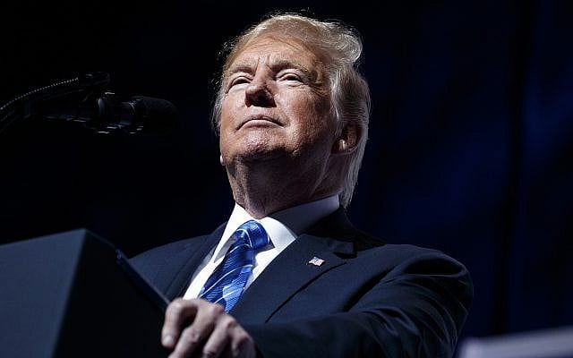 President Donald Trump speaks during the Veterans of Foreign Wars of the United States National Convention Tuesday, July 24, 2018, in Kansas City, Mo. (AP Photo/Evan Vucci) President Donald Trump speaks during the Veterans of Foreign Wars of the United States National Convention Tuesday, July 24, 2018, in Kansas City, Mo. (AP Photo/Evan Vucci)