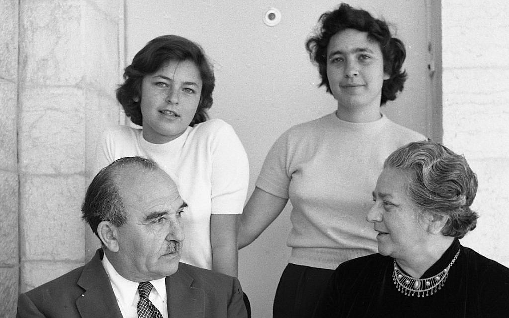 Prime minister Levi Eshkol with family, pre-1967. (Efrai Ilani)