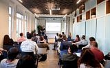 Aleph’s Job Fair Cocktail for Olim, June 3, 2018, part of VC fund's Aliya Initiative (Guy Keren)
