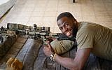 Draymond Green seemed to have a good time in the Jewish state. (Or Shkedy/Twitter via JTA)