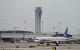 A view of Ben Gurion International Airport near Lod on May 8, 2018. (Tomer Neuberg/Flash90)