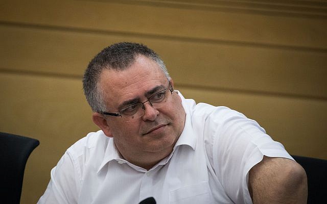 MK David Bitan at a Likud party faction meeting in the Knesset on June 25, 2018. (Yonatan Sindel/Flash90) MK David Bitan at a Likud party faction meeting in the Knesset on June 25, 2018. (Yonatan Sindel/Flash90)