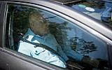 Police investigators arrive at the entrance to the Prime Minister's Residence in Jerusalem on July 10, 2018. (Yonatan Sindel/Flash90)