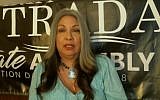 Screen capture from video of Maria Estrada, candidate for the 63rd Assembly District California. (YouTube)