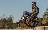 A wheelchair equipped with the SoftWheel suspension systems (Courtesy)