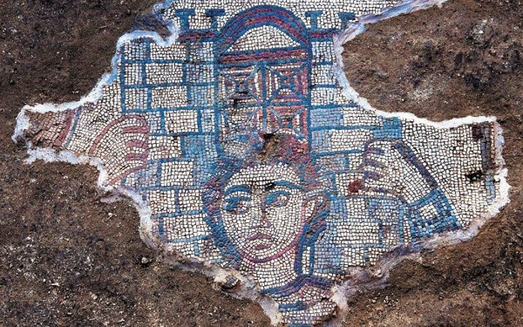 Mosaics hidràulics d'autor 　スペイン語 Mosaic Floor: Medusa (detail), 117-138 AD by Unknown Roman
