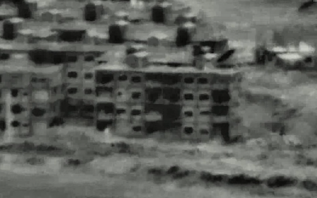 A Syrian military position that was attacked by the Israeli Air Force on July 12, 2018, in response to a Syrian military drone that infiltrated into Israeli territory the day before. (Screen capture: Israel Defense Forces) A Syrian military position that was attacked by the Israeli Air Force on July 12, 2018, in response to a Syrian military drone that infiltrated into Israeli territory the day before. (Screen capture: Israel Defense Forces)