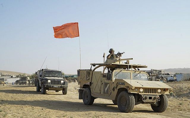 IDF soldiers take part in an exercise simulating warfare in the Gaza Strip in July 2018. (Israel Defense Forces)