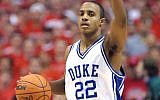 Jay Williams playing for Duke in a game against Maryland in the 2001 NCAA Men’s Basketball Tournament. (Brian Bahr/ALLSPORT/Getty Images via JTA)