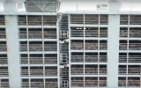Sheep being shipped for fattening and slaughter in multi-story vessels.  (YouTube screenshot)