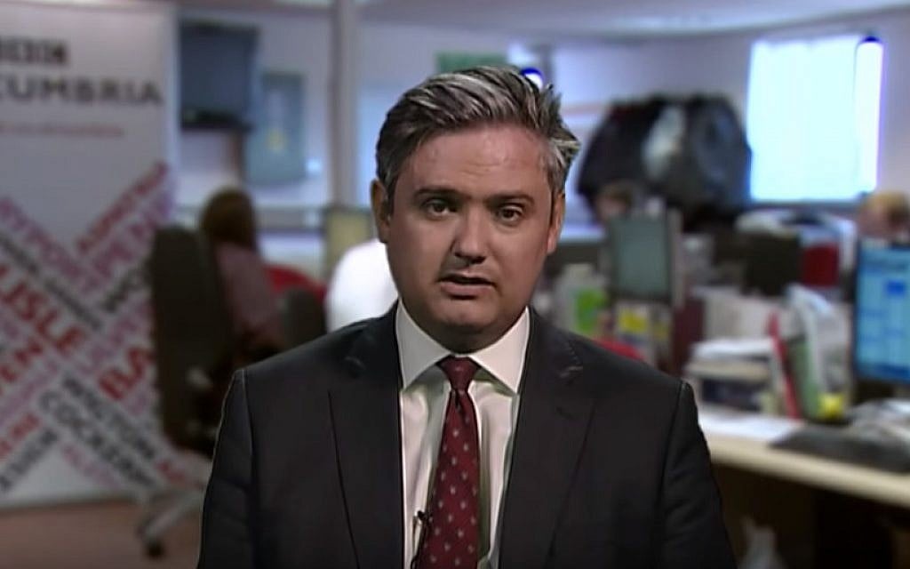 Former Labour lawmaker John Woodcock speaking in a TV interview on May 2, 2017. screen capture: YouTube)