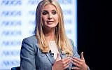 Ivanka Trump participates in a conversation on workforce development and news of the day at the Newseum in Washington on August 2, 2018. (AFP/ Jim WATSON)