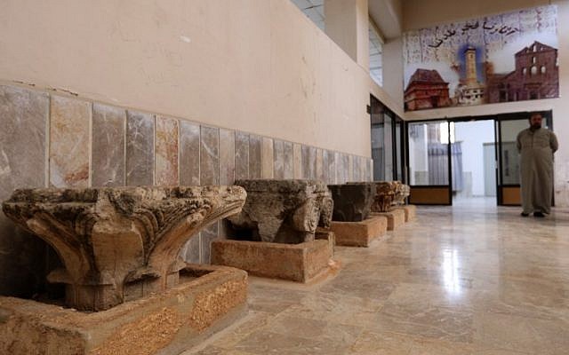 A man strolls at the Idlib Museum after it reopened on August 13, 2018 in the northern Syrian city of Idlib. (AFP PHOTO / OMAR HAJ KADOUR) A man strolls at the Idlib Museum after it reopened on August 13, 2018 in the northern Syrian city of Idlib. (AFP PHOTO / OMAR HAJ KADOUR)