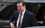 Former Trump campaign manager Paul Manafort arrives for a hearing at the E. Barrett Prettyman US Courthouse in Washington, DC, June 15, 2018. (AFP/Getty Images North America/Mark Wilson, File)