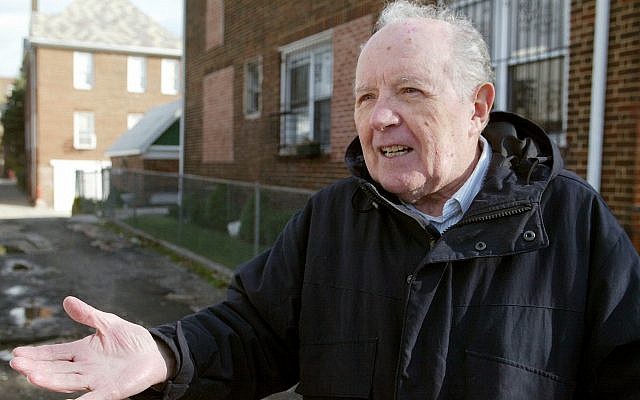 Jakiw Palij, a former Nazi concentration camp guard, stands in front of a building in the Queens borough of New York, November 20, 2003. (Suzanne DeChillo/The New York Times via AP) Jakiw Palij, a former Nazi concentration camp guard, stands in front of a building in the Queens borough of New York, November 20, 2003. (Suzanne DeChillo/The New York Times via AP)