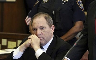 In this file photo from July 9, 2018, Harvey Weinstein attends his arraignment in court, in New York. (Jefferson Siegel/The Daily News via AP, Pool, File)