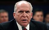 In this May 23, 2017, photo, former CIA director John Brennan testifies on Capitol Hill in Washington, before the US House Intelligence Committee Russia Investigation Task Force. (AP Photo/Pablo Martinez Monsivais)