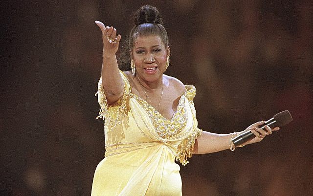 In this photo from January 19, 1993, singer Aretha Franklin performs at the inaugural gala for US president Bill Clinton in Washington. (AP Photo/Amy Sancetta, File)
