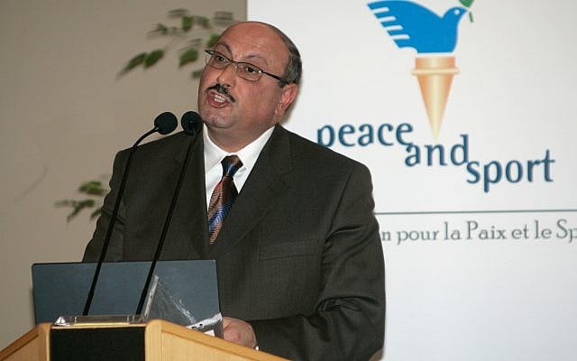 Palestinian Authority ambassador to the United Kingdom Professor Manuel Hassassian speaks a conference in Monaco, December 6, 2007. (Lionel Cironneau/AP) Palestinian Authority ambassador to the United Kingdom Professor Manuel Hassassian speaks a conference in Monaco, December 6, 2007. (Lionel Cironneau/AP)