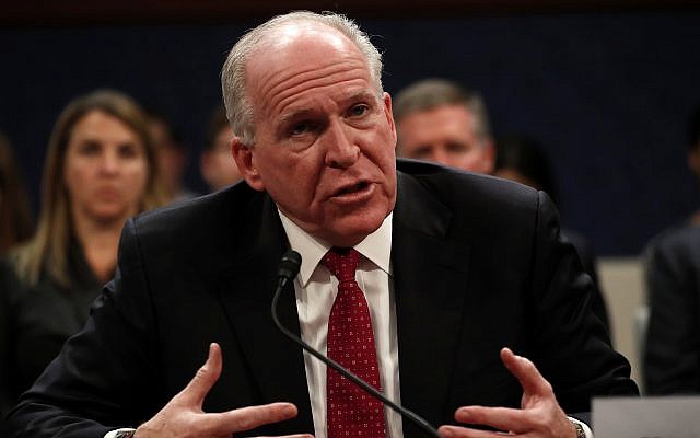 Former CIA Director John Brennan testifies on Capitol Hill in Washington, May 23, 2017, before the House Intelligence Committee Russia Investigation Task Force (AP Photo/Pablo Martinez Monsivais) Former CIA Director John Brennan testifies on Capitol Hill in Washington, May 23, 2017, before the House Intelligence Committee Russia Investigation Task Force (AP Photo/Pablo Martinez Monsivais)