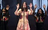 Lana Del Rey performs during the LA to the Moon Tour at Philips Arena on February 5, 2018, in Atlanta. (Photo by Robb Cohen/Invision/AP)