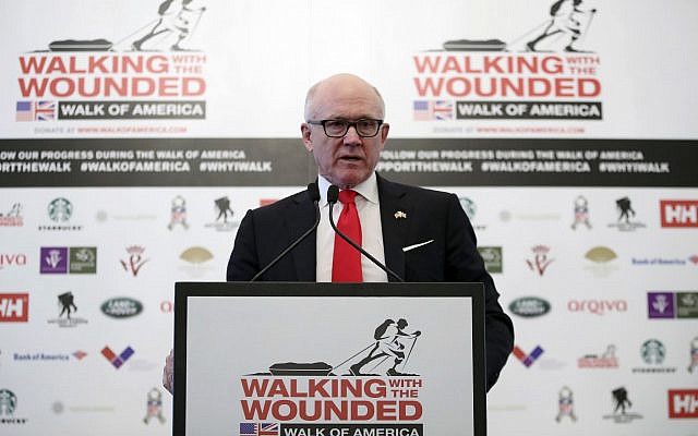 Woody Johnson, United States Ambassador to the United Kingdom, in London, April 11, 2018. (Chris Jackson/Pool Photo via AP) Woody Johnson, United States Ambassador to the United Kingdom, in London, April 11, 2018. (Chris Jackson/Pool Photo via AP)