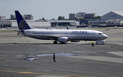 Illustrative: A United Airlines commercial jet taxis away from Terminal C before lift-off at Newark Liberty International Airport, July 18, 2018, in Newark, N.J. (AP Photo/Julio Cortez)