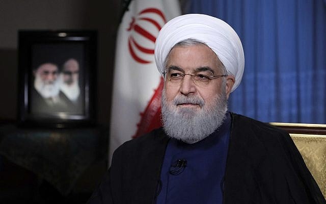 Iran's President Hassan Rouhani addresses the nation in a televised speech in Tehran, Iran, August 6, 2018 (Iranian Presidency Office via AP) Iran's President Hassan Rouhani addresses the nation in a televised speech in Tehran, Iran, August 6, 2018 (Iranian Presidency Office via AP)