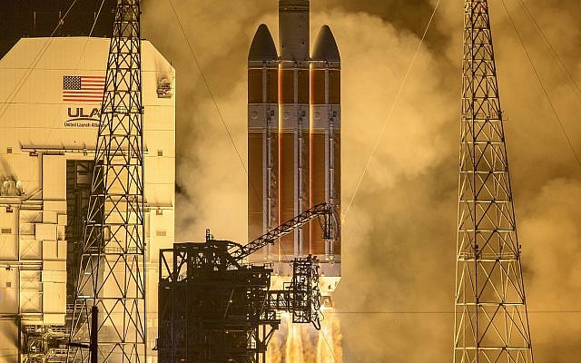 In this photo provided by NASA, The United Launch Alliance Delta IV Heavy rocket launches NASA's Parker Solar Probe to touch the Sun, Aug. 12, 2018 from Launch Complex 37 at Cape Canaveral Air Force Station, Florida. (Bill Ingalls/NASA via AP) In this photo provided by NASA, The United Launch Alliance Delta IV Heavy rocket launches NASA's Parker Solar Probe to touch the Sun, Aug. 12, 2018 from Launch Complex 37 at Cape Canaveral Air Force Station, Florida. (Bill Ingalls/NASA via AP)