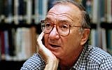 American playwright Neil Simon answers questions during an interview in Seattle, Washington, on September 22, 1994. Simon, a master of comedy whose laugh-filled hits such as "The Odd Couple," "Barefoot in the Park" and his "Brighton Beach" trilogy dominated Broadway for decades, died on August 26, 2018. He was 91. (AP Photo/Gary Stuart, File)