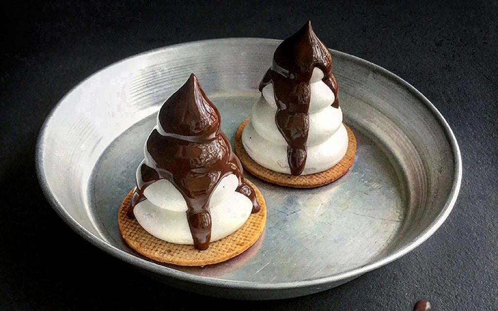 A spin on the classic Israeli Krembo treat at Blue Stripes. (Courtesy)