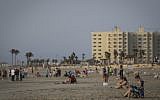 Illustrative: View of a beach near Haifa (Hadas Parush/Flash90)