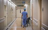 Illustrative A nurse in a hospital, in Israel, on September 3, 2017. (Hadas Parush/Flash90)