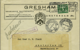 An unopened letter to Anne Frank’s father from an insurance firm is up for auction in Amsterdam. (Corinphila Auction House via JTA)