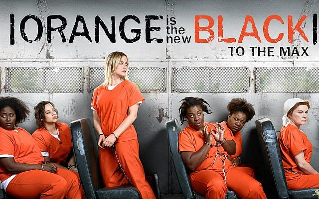 The Netflix hit series “Orange is the New Black” is set in an all-women’s prison. (Netflix via JTA)