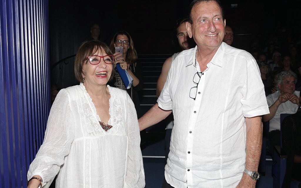 Rivka Michaeli with Tel Aviv mayor Ron Huldai. (Courtesy)