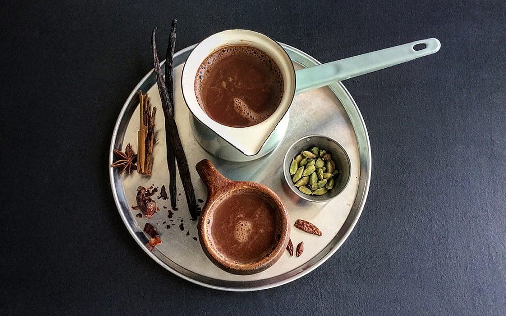 A wild cacao breakfast drink at Oded Brenner's Blue Stripes in New York. (Courtesy Blue Stripes)